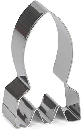 Patisse Ausstechform Rakete Edelstahl 7 cm, Silber, 7 x 7 x 7 cm
