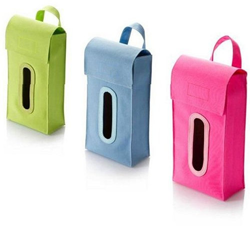 periwinkLuQ Taschentuchbox-Abdeckung, hängend, quaderförmig, solider Taschentuchspender für Auto, Zuhause, Zimmer, Gesichts-Serviettenbox, Abdeckung, Multicolor, Oxford-Gewebe
