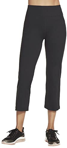 Skechers Women's GO WALK High Waisted Crop Pant, Black, X-Large