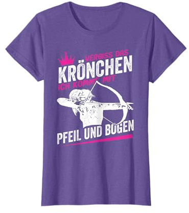 Bogenschießen Bogenschützin Frauen Pfeil Bogen Bogensport T-Shirt