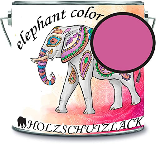 Barniz protector para madera, resistente a la intemperie, protección de larga duración, protección contra la intemperie, color RAL 4010, telemagenta, color elephant