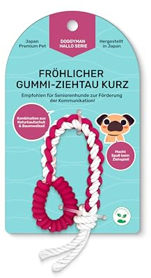 Japan Premium Pet Seil Hundespielzeug | Zerrspielzeug Hund aus Naturkautschuk & Baumwolle | Robust Hunde Kauspielzeug | Interaktives Spielzeug Hund für Zahnpflege & Zahnfleischmassage