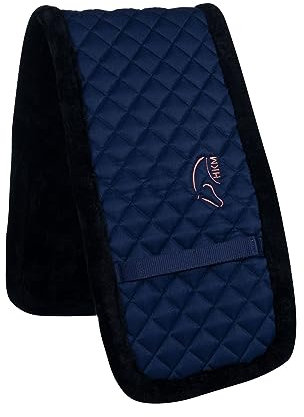 HKM Gymnastic Longiergurtunterlage Navy/Rosegold 80 cm, 15 cm