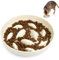 Huiguli Anti Schling Napf Katzen, Slow Feeder Kleine Hunde rutschfest, Katzen Näpfe Langsam Fütterung Hundenapf Katzennapf (16cm x 16cm)