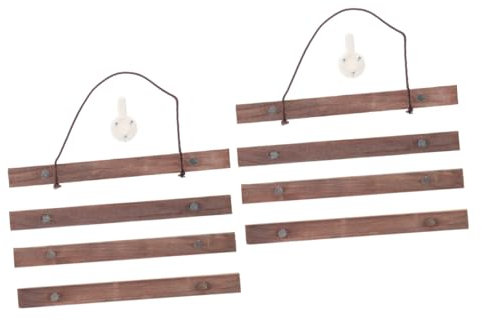 Zerodeko 2sätze Hängender Holzposterrahmen Magnetischer Bilderhalter Aus Naturholz Für Kunstwerke Und Poster Schwarzwalnuss Flexibel Und Einfach Wechselbar Für Kreative Wanddekoration