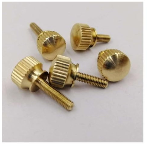 5-10 STÜCKE M3 M4 M5 M6 M8 M10 Hand Ziehen Messing Rändelschrauben Kupfer Twist Rändelschrauben Computer Chass Bolt Rändelschraube (Color : 25mm, Size : M8 5PCS)