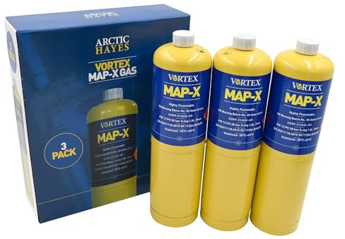 Arctic Hayes Pack of 3 Map X Gas Canisters, 400g Each