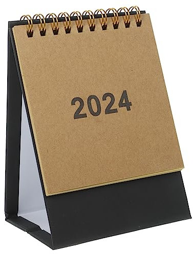 FUNOMOCYA Dekorativer Monatskalender Design Büro Tischkalender 2024-2025 Planer