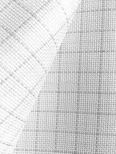 Zweigart Extra Fine Aida-Zählstoff Easy Count 20ct. für Kreuzsticharbeiten | 100% Baumwolle | Weiß (110x100 cm)