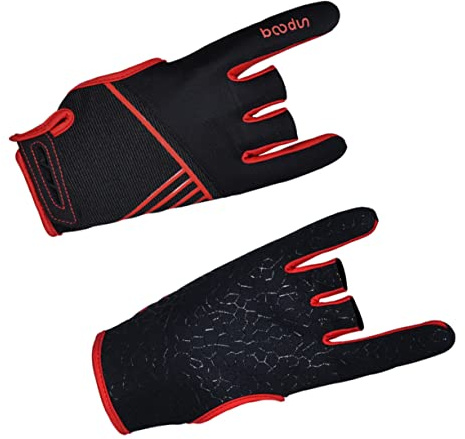 BELLIFFY Guanti Da Bowling Professionali Elastici in Silicone Antiscivolo Traspiranti e Flessibili Per Sport Xl Rosso