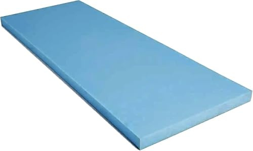 Pinkfairy High Density Blue Foam 80 X 20 / 200 CM x 50 CM for Support Cushions, Sofa, Bed, Chair Seat, Bench, Indoor & Outdoor Replacement Upholstery Padding, DIY Sheet Pads (1 (~2.5 cm) Thick)