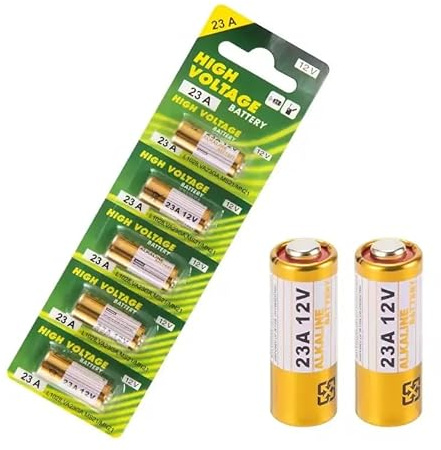 Sivitec 5 x 23A 12V Alkaline Battery for Remote Controls, 5 Pack, MN21/A23/V23GA Compatible