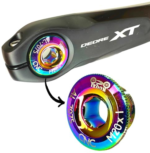 F26 SL M20 x 1 Tuning - Tornillo de manivela para bicicleta Shimano MTB & Road Hollowtech II bielas I Deore I SLX I XT I XTR I 105 I Ultegra I Dura Ace