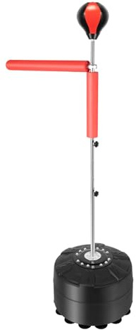 KANBCNG Boxbirne Stehend Boxsack mit Ständer Boxständer mit Punchingball und Reflexstange Boxball mit Ständer Punchingball Standboxball Einstellbarer Höhe Standboxtrainer für Boxing Fitness