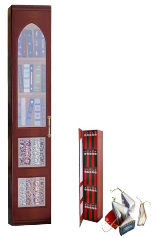 Mini Book Ornament Advent Calendar 2025, Books Lovers Gifts Advent Calendar with 25 Book Gift, Miniature Books Library Bookshelf Ornament，Holiday Decor (B)