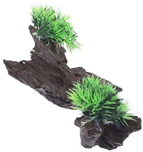 Kisangel Décoration pour Aquarium Grotte Résine pour Poissons Cachette Décorative pour Aquarium