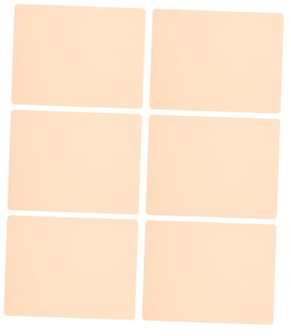 Vaguelly Silikon Übungshaut 6 Stück Tattoo Praxis Haut für Microblading und Eyeliner Hautähnlich Flexibel Tattoo Übungsblatt für Anfänger und Profis