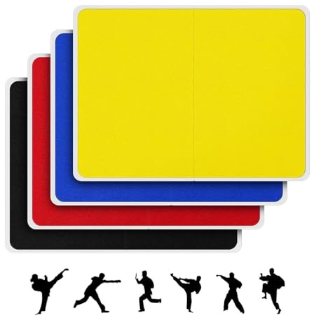 Dytabepl Lot de 4 Planches incassables pour Arts Martiaux, Taekwondo pour Enfants, Planches à casser, pour Enfants