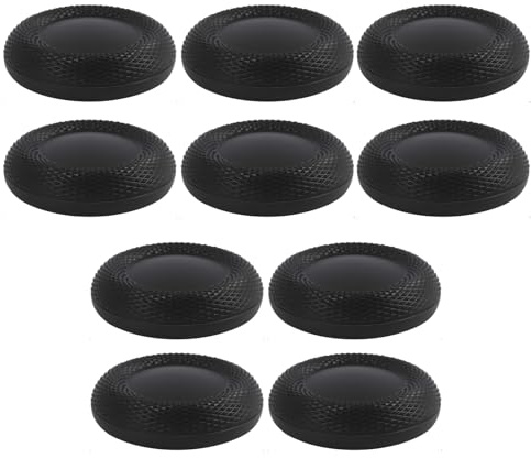 10PCS Thumb Grip, Joystick Caps for Game Controllers, Non Slip Laser Textured Analog Stick Covers, Wear Resistant Replacement Thumbstick Grips for Current and Previous Generation Controllers