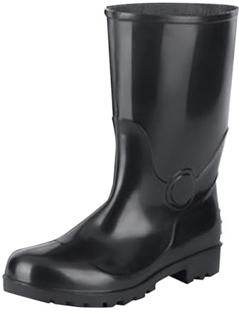 YKPAVV Botas de esquí para hombre 43 botas de lluvia de trabajo para hombre, resistentes a golpes y pinchazos, para industria y minería, resistentes al aceite y a los álcalis, zapatos acuáticos