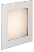 SLV LED Einbauleuchte Frame Basic | Wand- und Deckenleuchte für den Einbau | Eckig, Silber, 2700K Warmweiß | Stilvolle Wandleuchte, Einbau-Strahler LED Treppen-Beleuchtung, Stufen-Licht, Treppenlicht