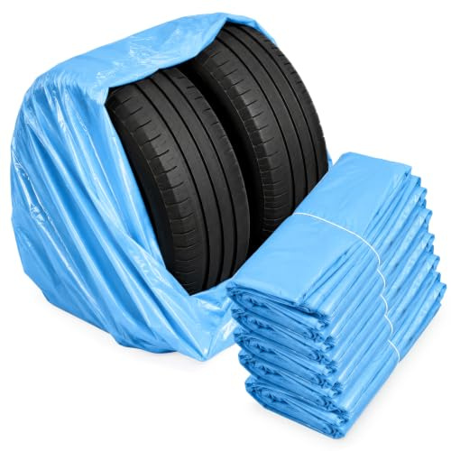 Stix - 500 Bolsa para neumáticos (1000 mm x 1000 mm, Polietileno de Baja Densidad, tamaño Grande), Color Azul