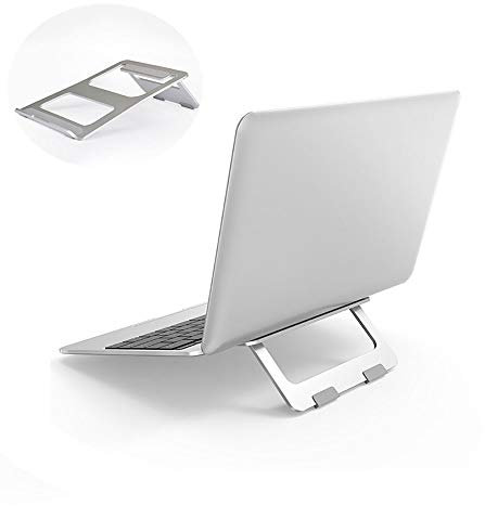 YLXD Laptop Stand, Portable Lightweight Aluminum Laptop/Tablet Mount Laptop Riser Adjustable Foldable dock Desktop Cooling Desk Holder Suitable for laptops of various sizes