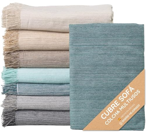 Jarapa Home - Bettüberwurf und Sofaüberwurf - Hochwertige Schutzhüllen für Sofa und Bett. Spannbezüge für Sofas und Sofaüberwürfe. Bequeme Sofadecken für Sitzfläche und Überwurf Sofa