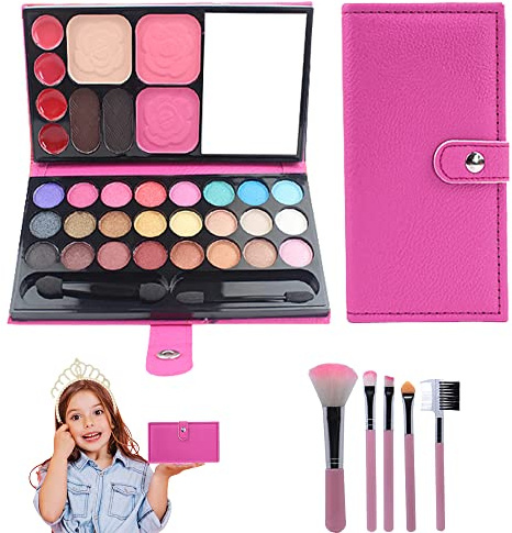 33 Farbe Kinderschminke Set Mädchen Prinzessin Rollenspiel Schminkpalette Make up Kosmetik Spielzeug Set Geburtstagsgeschenk Halloween Weihnachts Gift Kinder ab 14 Jahre