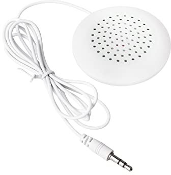 Lautsprecher für Kissen, Stereo Lautsprecher 3,5 mm, HiFi Minilautsprecher, DIY Tragbarer Kissenlautsprecher für MP3, MP4, CD-Player, Handy, Kompatibel mit Audiogeräten (Weiß)