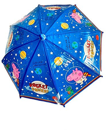 Peppa Pig Childrens/Kids Rocket Power Umbrella (One Size) (Blue)