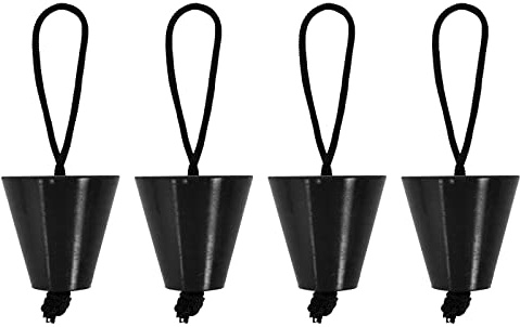 Tolenre 4 Stück Kajak Scupper Plug, Kajak Scupper Stopper, Silikon Kajak Scupper Plug, Universeller Kajak Scupper Stopper, Kajak Stecker für Kajaksupper Spund ablassen, Abflussstopper-Kit