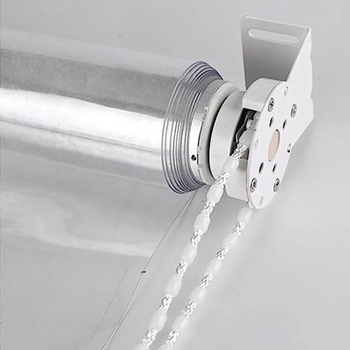 Waterproof Clear Roll Up Blinds,Transparent Rainproof Plastic Window Blind,Outdoor Clear Roller Shades,Thermal Insulated Dust-Proof,for Hotel Office Partition,Width X Height (110x100cm (43x39in))