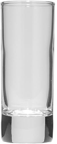 12 Schnapsgläser Stamper Pinnchen Likörgläser, dicker Boden, zylindrische Form, 5 cl ohne Füllstrich bei 4 cl