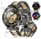 MiracDan Montre Connectée avec Appel Bluetooth 5.2, 1.43'' AMOLED Montre Sport 107+ Sportifs Fitness IP68 Étanche Montre Militaire Homme Android iOS Argent