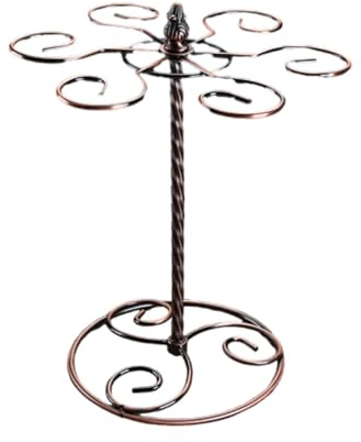 OYWEHECE Classico Ed Elegante Bicchiere da Vino da Tavolo, Portaoggetti, Porta Calici Indipendente, Portaoggetti, Supporto per Stendino, Organizer per Tazze, da Appendere Sottosopra,I