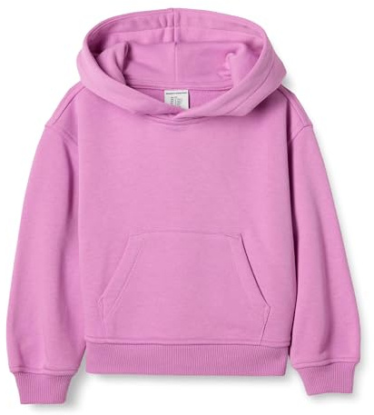 Amazon Essentials Felpa con Cappuccio Oversize Unisex Bambini e Ragazzi, Lilla, 6-7 Anni
