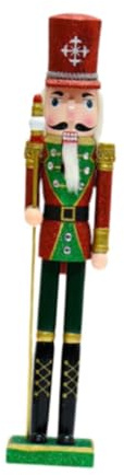 Oshhni Cascanueces de Navidad de 55 Cm de Altura, Muñeco de Madera para Dormitorio, de Navidad Y Chimenea