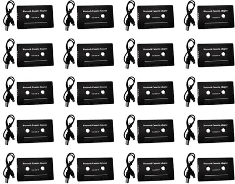 CENMEN 20X Universal Cassette Bluetooth 5.0 Audio Car Tape Aux Adaptador EstéReo con MicróFono para TeléFono MP3 AUX Cable Reproductor de CD