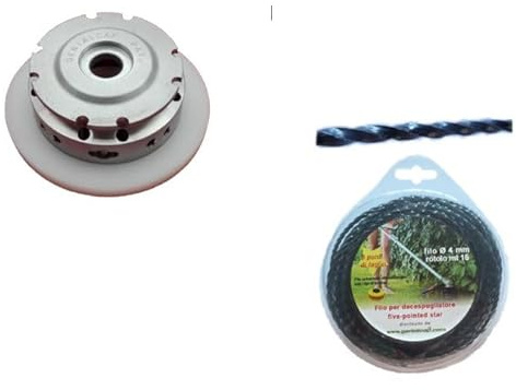 Testina decespugliatore universale Genialcap con Rotolo di Filo attorcigliato mt. 15 Offerta Kit