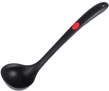 VICASKY Silicone Spoon Heat Resistant Non-Stick Cooking Tool for Kitchen Home Restaurant Use Comfortable Grip Handle and Material for Everyday Cooking