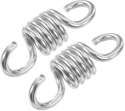 VICASKY 2 Pièces Ressort de Suspension Galvanisé pour Hamac et Chaise Suspendue et Antirouille Accessoires pour Balançoire de Porche Lot