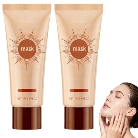 Anti-aging anti-rynk Peel-Off-Mask – avlägsnar pormaskar, djupvård och porförfining, fuktgivande avrivningsmask för alla hudtyper med praktisk nr. Clean-Designed. (2 st)