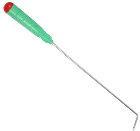 OSALADI Robuster Feuerhaken 43cm aus Stahl und Kunststoff mit Ergonomischem Griff für Kamin Holzofen und Lagerfeuer Feuerstellen Werkzeug für Innen und Außenbereich