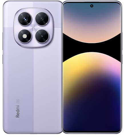 XIAOMI Redmi Note 14 Pro 5G NFC Smartphone MediaTek Dimensity 7300-Ultra 200MP Camera 5110mAh 6.67 AMOLED 45W 120Hz 2712x1220,12GB+512GB,Purple,without Charger