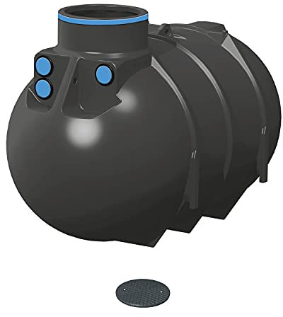 PREMIER TECH AQUA GmbH Zisterne 2600 Liter Erdtank Blueline II Basic inkl. Deckel TopCover - besonders stabil - Kunststoff, Kunststoffzisterne, Komplettset
