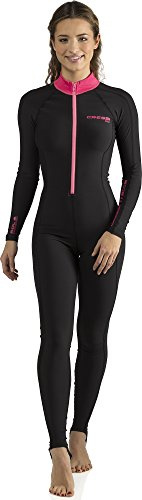 SKIN LADY MONOPIECE WETSUIT BLACK/PINK 1mm S/2
