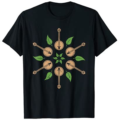 Banjo Mandala Bluegrass Banjo Guitar T-Shirt