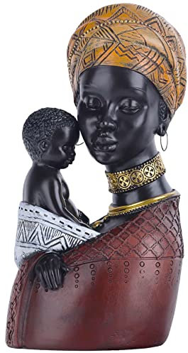 Busto Africano, Sculture di Arte Moderna, Statue in Resina per Decorazione Domestica, Opere d'Arte Afroamericane, Statuette per Ingresso