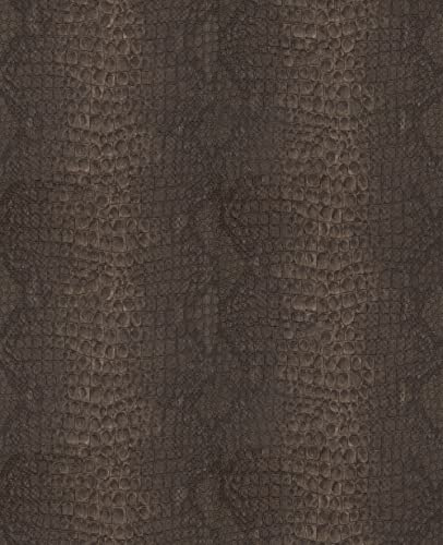 Superfresco Easy Vliestapete Schlange Braun 10mx52cm | Tapeten Wohnzimmer, Wandverkleidung | Einfach anzubringen und zu Entfernen 1005 x 52